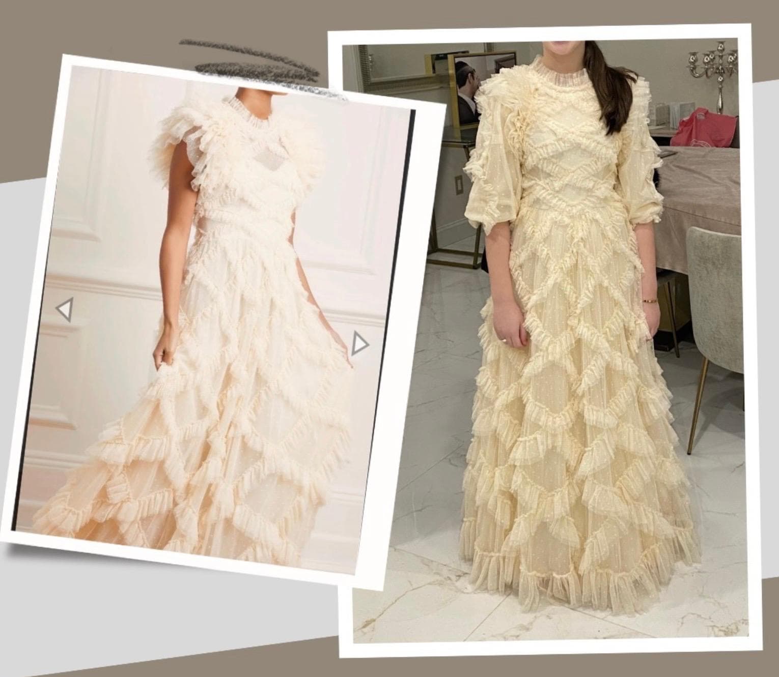 Cream Gown — Reshape & Finishing